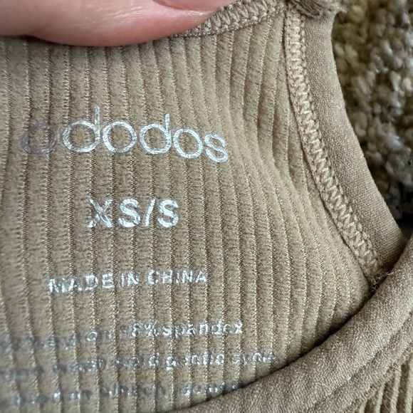 NWT Women's Ribbed Tank Tops - Cream and Brown - Picture 2 of 3